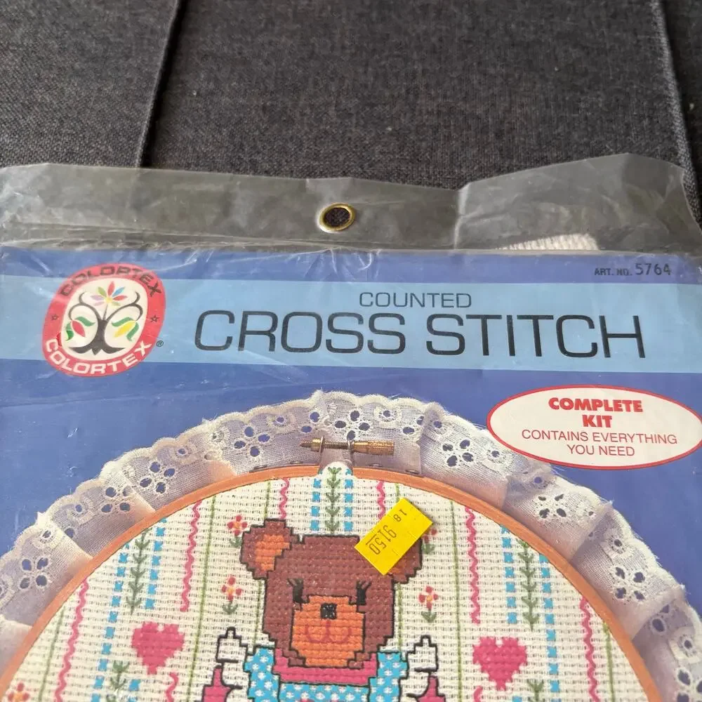 Personalized Irene's Kitchen Vintage Counted Cross Stitch Kit by Colortex - 1985